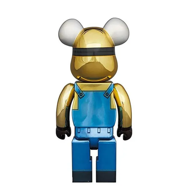 Đồ Chơi Mô Hình Bearbrick Dave Chrome Ver SS21 Màu Vàng Xanh Size 1000% - Đồ chơi mô hình - Vua Hàng Hiệu