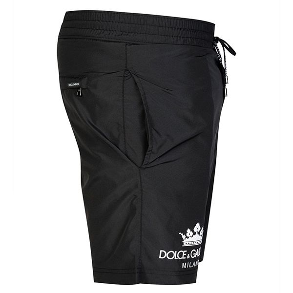 Quần Short Nam Dolce & Gabbana D&G Crown Motif Swim Shorts M4A24T FUSFW N0000 Màu Đen - 3