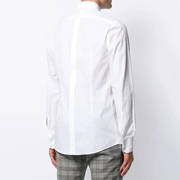 Áo Sơ Mi Nam Dolce & Gabbana D&G Diamond DG Logo Shirt G5EJ0Z GEL32 W0800 Màu Trắng