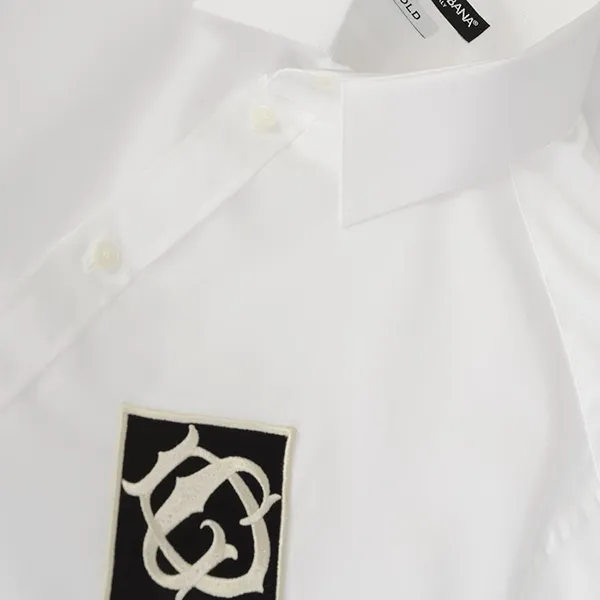 Áo Sơ Mi Nam Dolce & Gabbana D&G Diamond DG Logo Shirt G5EJ0Z GEL32 W0800 Màu Trắng