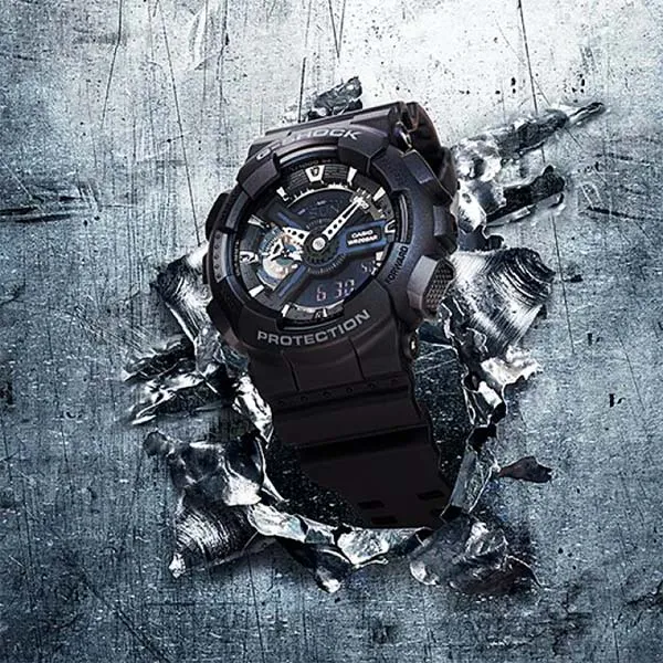 Đồng Hồ Nam Casio Analog-Digital GA-110-1B Màu Đen