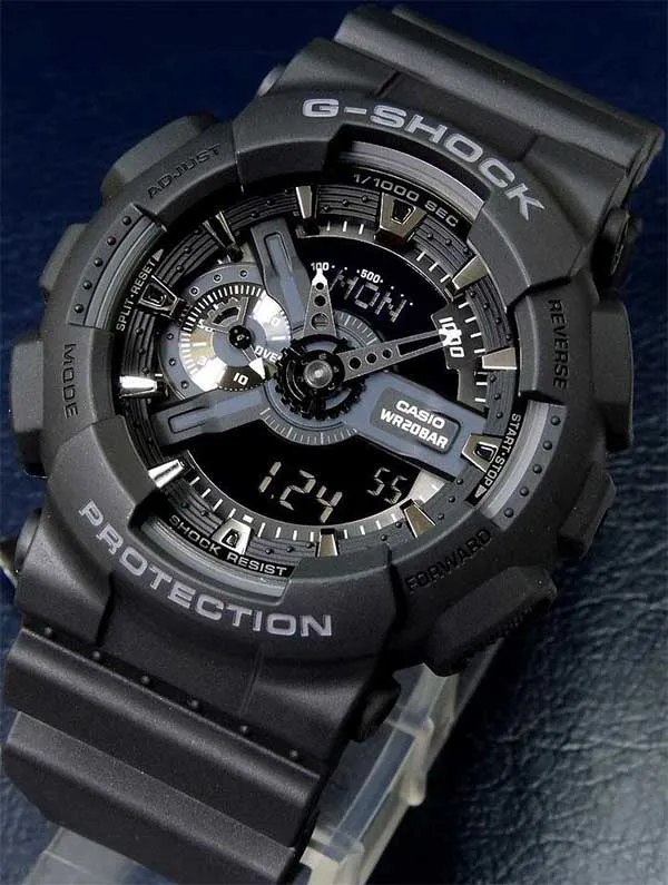 Đồng Hồ Nam Casio Analog-Digital GA-110-1B Màu Đen