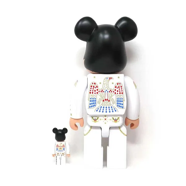 Đồ Chơi Mô hình Bearbrick Elvis Presley 100% & 400% White Màu Trắng - Đồ chơi mô hình - Vua Hàng Hiệu