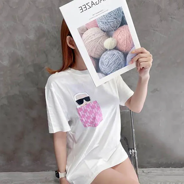 Áo Phông Karl Lagerfeld KL2130097 Màu Trắng - Thời trang - Vua Hàng Hiệu