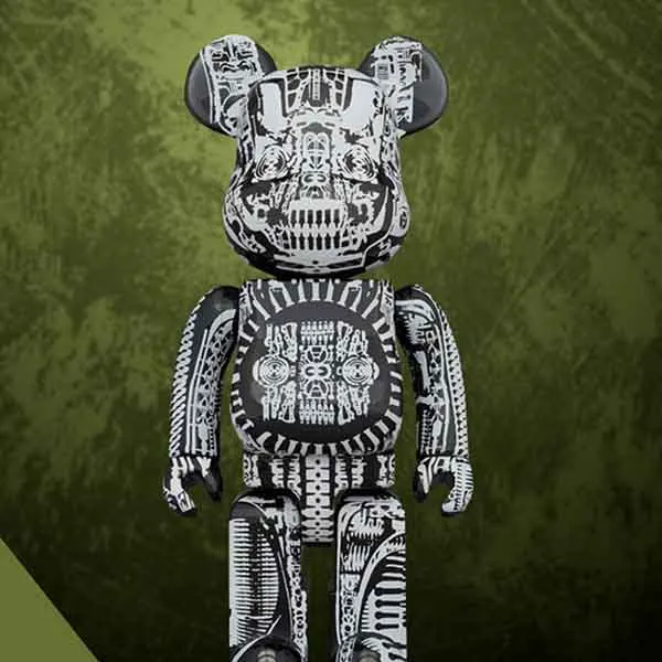 Đồ Chơi Mô Hình Bearbrick World Wide Tour H.R. Giger Màu Đen Trắng Size 1000% - Đồ chơi mô hình - Vua Hàng Hiệu