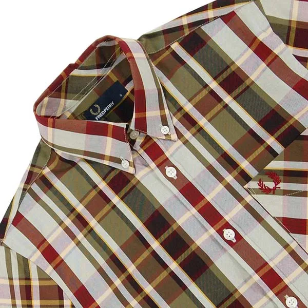 Áo Sơ Mi Fred Perry Bold Check Shirt Port M5524 Phối Màu Size XS - Thời trang - Vua Hàng Hiệu