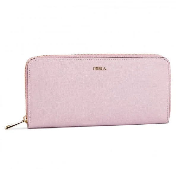 Ví Nữ Furla Ladies Babylon XL Zip Around Slim Wallet Màu Hồng - Túi xách - Vua Hàng Hiệu