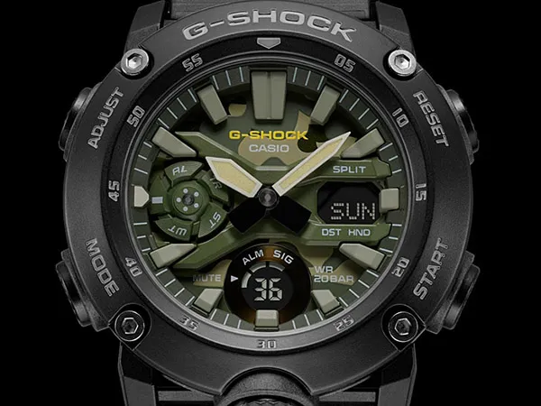 Đồng Hồ Nam Casio Analog-Digital GA-2000SU-1A Màu Đen
