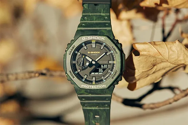 Đồng Hồ Nam Casio Analog-Digital G Shock GA2100FR-3A Màu Xanh Rêu