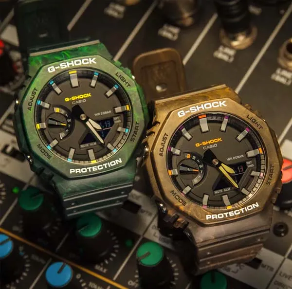 Đồng Hồ Nam Casio Analog-Digital G Shock GA2100FR-3A Màu Xanh Rêu