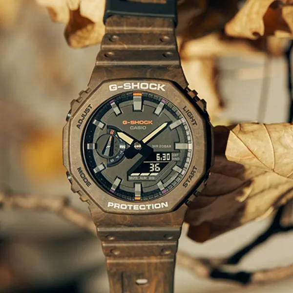 Đồng Hồ Nam Casio Analog-Digital G Shock GA-2100FR-5A Màu Nâu