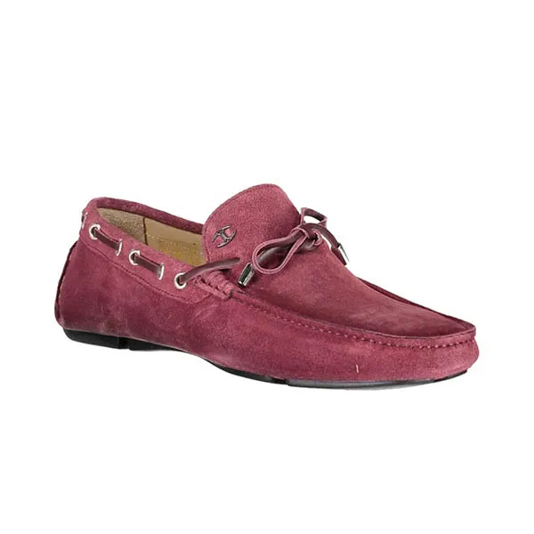 Giày Lười Just Cavalli Da Lộn Cổ Điển PVN410 Màu Nâu Đỏ Size 42