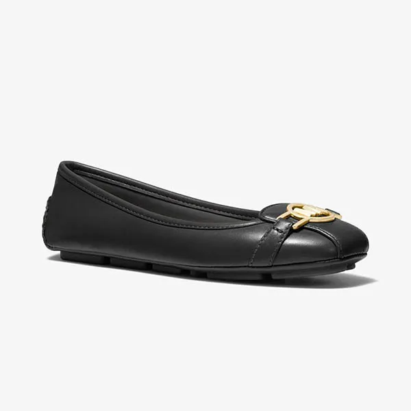 Giày Bệt Michael Kors MK Tracee Leather Black Màu Đen Size 35