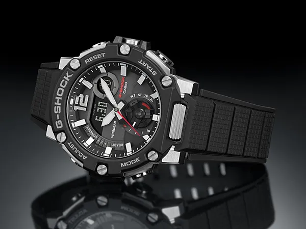 Đồng Hồ Nam Casio Analog-Digital G-Steel GSTB300-1A Màu Đen