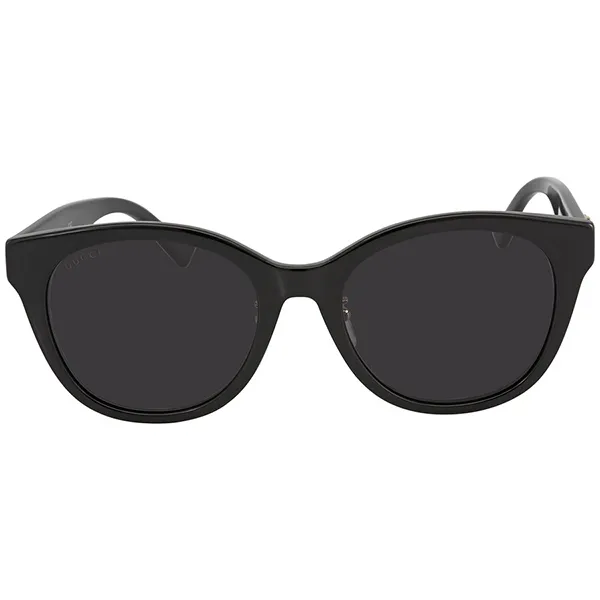 Kính Mát Gucci Grey Round Ladies Sunglasses GG1002SK 001 56 Màu Đen