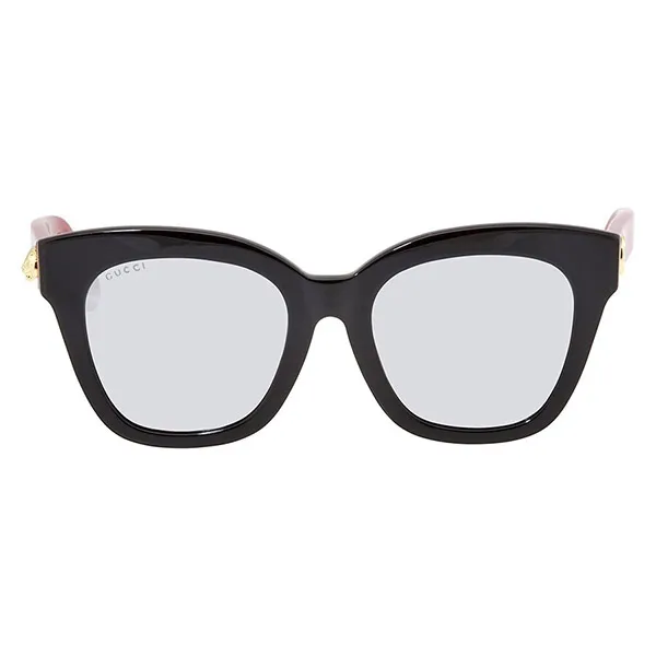 Kính Mát Gucci Silver Mirror Ladies Sunglasses GG0029SA 008 52 Màu Đen Đỏ