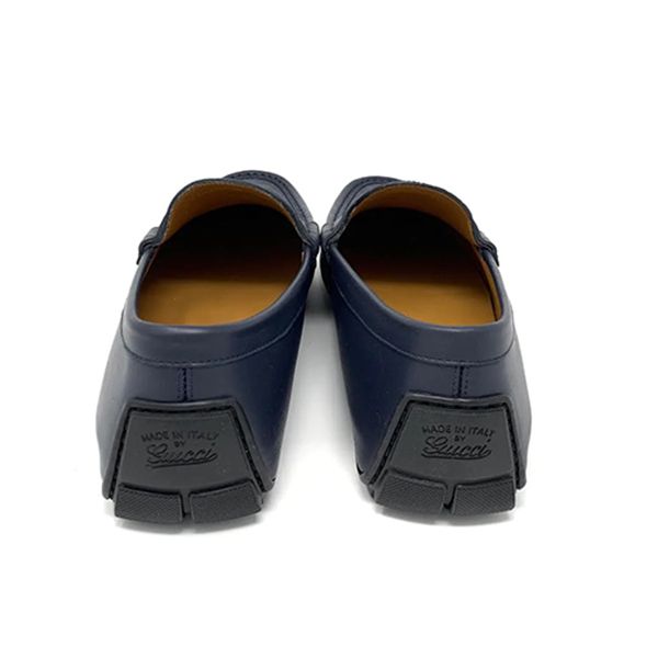Giày Lười Nam Gucci Navy Guccissima Driving Loafers W/ Tags Màu Xanh Navy Size 42 - 6