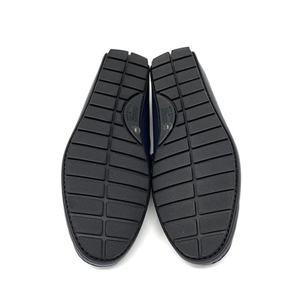 Giày Lười Nam Gucci Navy Guccissima Driving Loafers W/ Tags Màu Xanh Navy Size 42 - 4