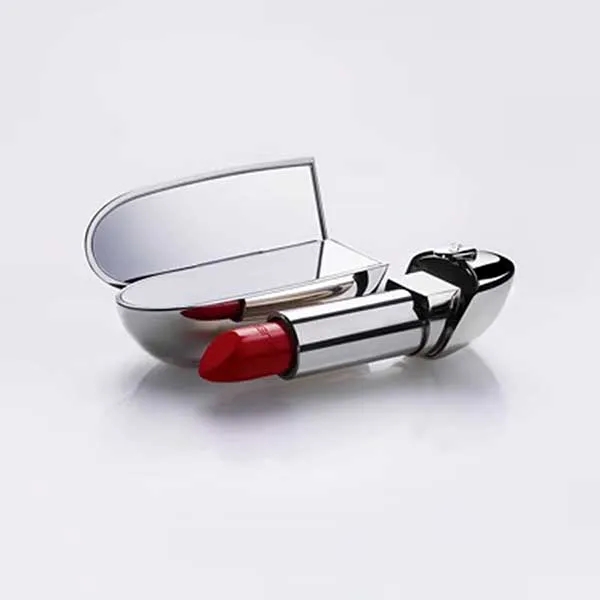 Vỏ Son Guerlain Rouge G The Original The Double Mirror Case Màu Bạc