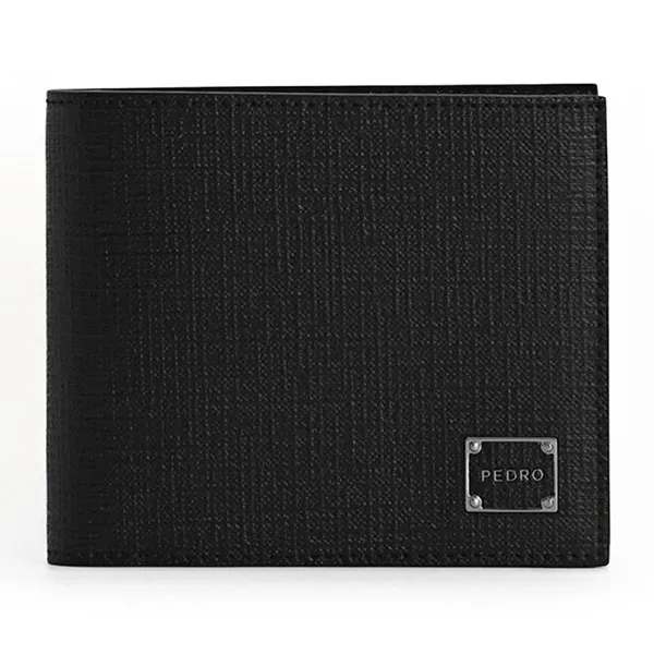 Ví Nam Pedro Textured Leather Wallet Black Màu Đen