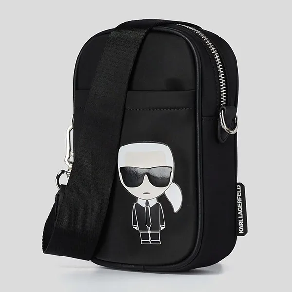 Túi Đeo Chéo Karl Lagerfeld K/Ikonik Nylon Crossbody Màu Đen - 3