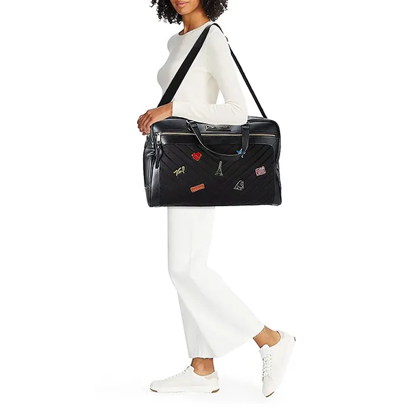 Túi Xách Tay Karl Lagerfeld Quilted Duffel Bag Màu Đen