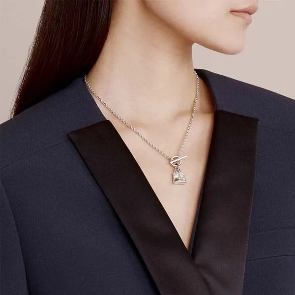 Dây Chuyền Hermès Birkin Amulette Pendant Màu Bạc - Trang sức - Vua Hàng Hiệu