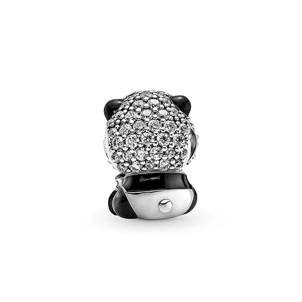 Hạt Vòng Charm Pandora Sparkling Cute Panda 790771C01 Màu Bạc Đen - Trang sức - Vua Hàng Hiệu
