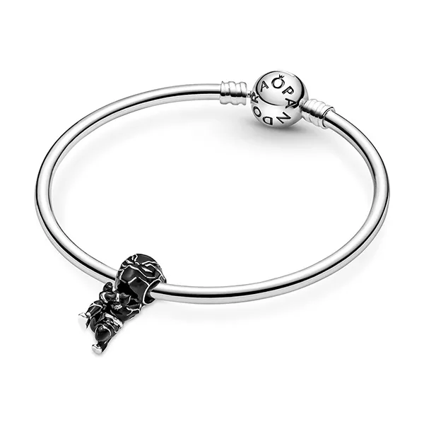 Hạt Vòng Charm Pandora Marvel The Avengers Black Panther 790783C01 Màu Đen - Trang sức - Vua Hàng Hiệu