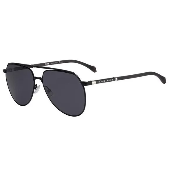 Kính Mát Hugo Boss Grey Blue Aviator Men's Sunglasses BOSS 1130/S 0003/IR 61 Màu Xám Đen - Kính mắt - Vua Hàng Hiệu