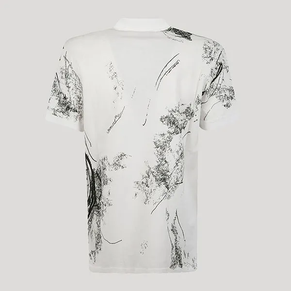 Áo Polo Alexander Mcqueen Skulls Graphic Polo Shirt Màu Trắng