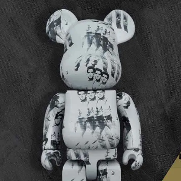 Đồ Chơi Mô Hình Bearbrick Andy Warhol's Elvis Presley Màu Xám Size 1000% - Đồ chơi mô hình - Vua Hàng Hiệu