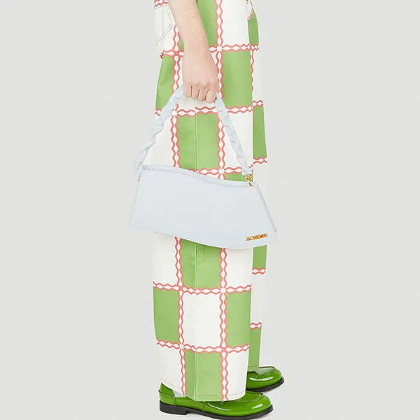 Túi Xách Jacquemus Le Vague Shoulder Bag in Light Grey Size 33 Màu Xám Nhạt - Túi xách - Vua Hàng Hiệu