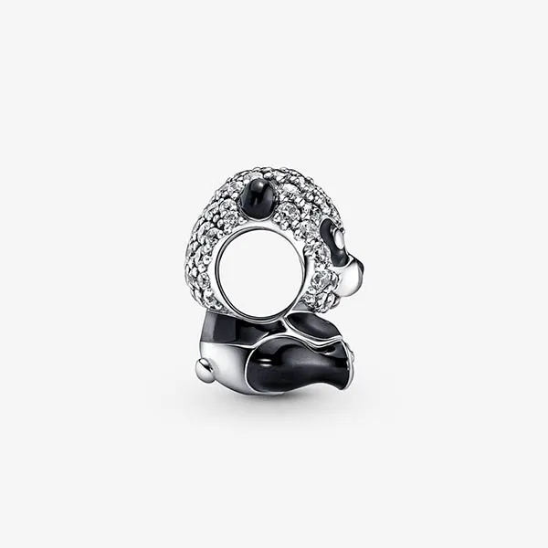 Hạt Vòng Charm Pandora Sparkling Cute Panda 790771C01 Màu Bạc Đen - Trang sức - Vua Hàng Hiệu