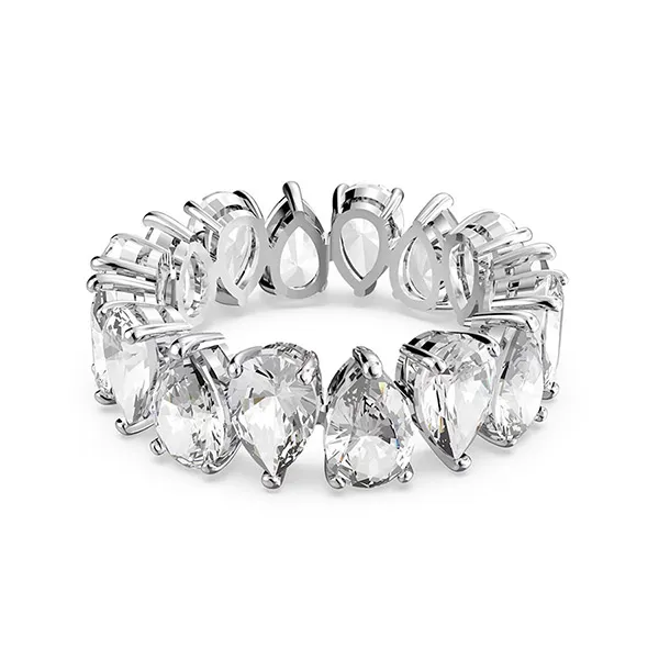 Nhẫn Swarovski Vittore Ring Pear Cut, White, Rhodium Plated 5563966 Màu Bạc Size 55 - Trang sức - Vua Hàng Hiệu