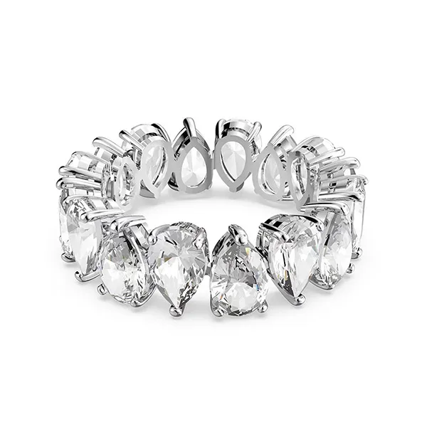 Nhẫn Swarovski Vittore Ring Pear Cut, White, Rhodium Plated 5572825 Màu Bạc Size 58 - Trang sức - Vua Hàng Hiệu