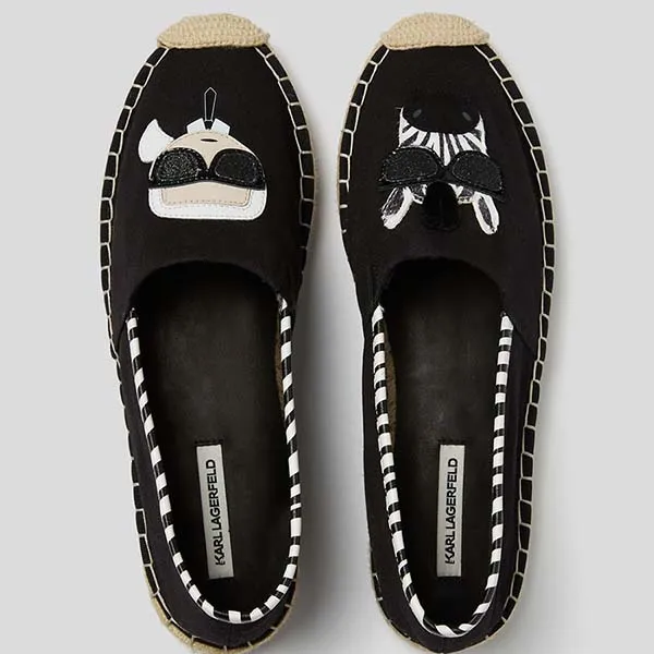 Giày Cói Slip On Karl Lagerfeld K/Karlimal Kamini Zebra Sneaker Màu Đen - Giày - Vua Hàng Hiệu