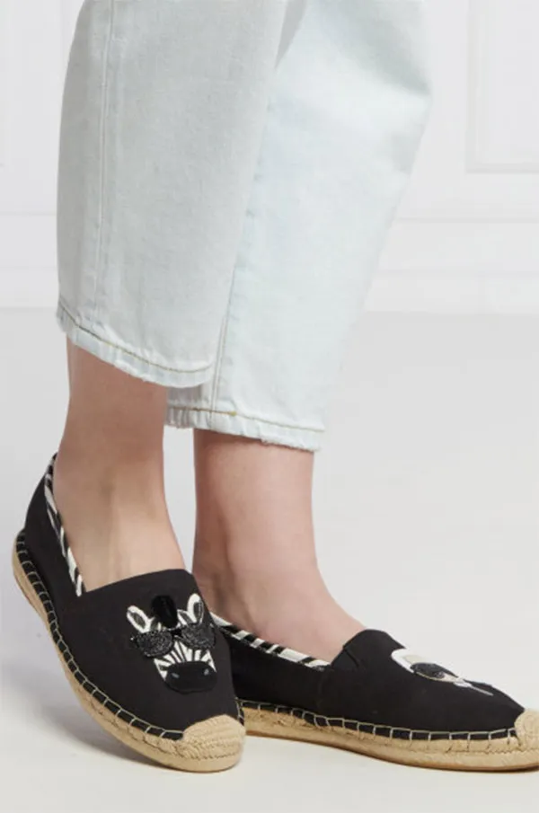 Giày Cói Slip On Karl Lagerfeld K/Karlimal Kamini Zebra Sneaker Màu Đen - Giày - Vua Hàng Hiệu