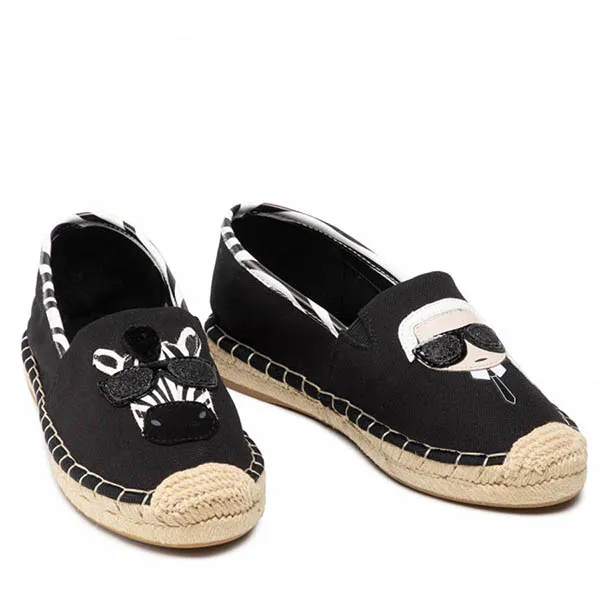 Giày Cói Slip On Karl Lagerfeld K/Karlimal Kamini Zebra Sneaker Màu Đen - Giày - Vua Hàng Hiệu