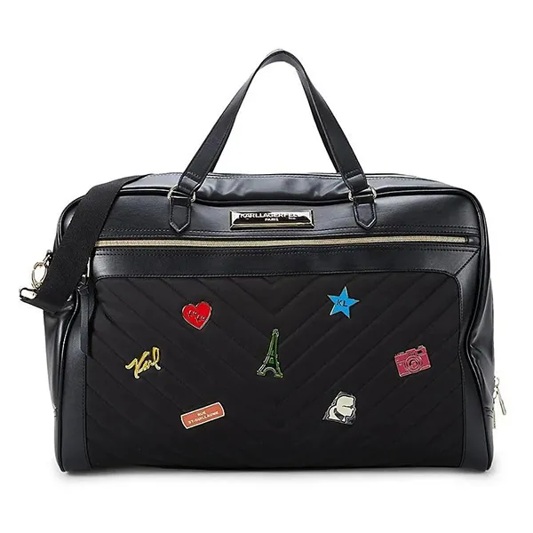 Túi Xách Tay Karl Lagerfeld Quilted Duffel Bag Màu Đen