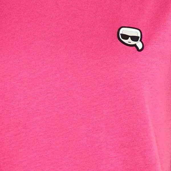Áo Phông Karl Lagerfeld Ikonik Monogram - Print T-Shirt - Fuchsia/Pink Màu Hồng - Thời trang - Vua Hàng Hiệu