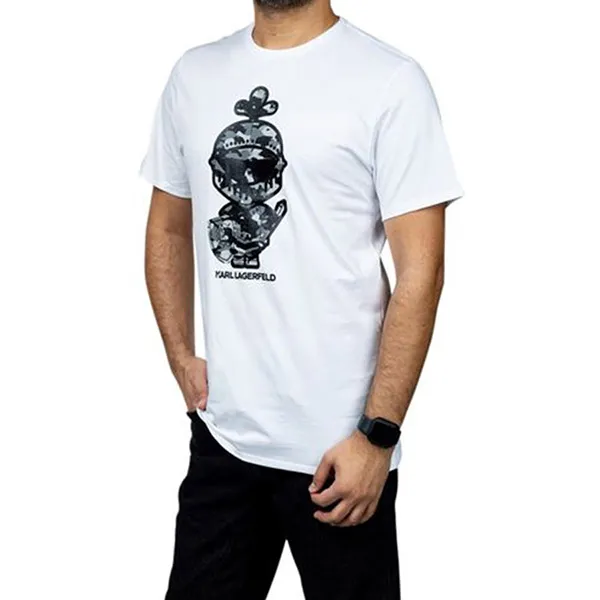 Áo Phông Karl Lagerfeld T-shirt For Men Màu Trắng Size S - Thời trang - Vua Hàng Hiệu