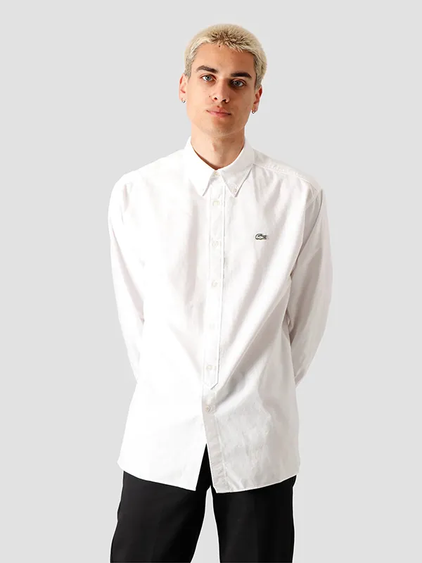 Áo Sơ Mi Lacoste Men's Long Sleeve Woven Shirt 02 White Flour CH3942 10 NJU Màu Trắng Size 39 - Thời trang - Vua Hàng Hiệu