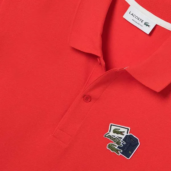 Áo Polo Lacoste Fit Polo Shirt PH6544-20C F8M Màu Đỏ Cam Size S - Thời trang - Vua Hàng Hiệu