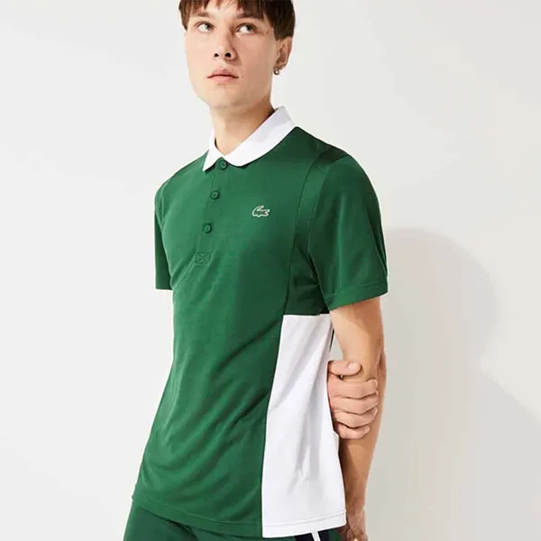 Áo Polo Lacoste Men's Sport Piqué Polo Shirt Green / White DH2053-51 7AZ Màu Xanh Lá Cây Size XS - Thời trang - Vua Hàng Hiệu