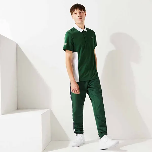 Áo Polo Lacoste Men's Sport Piqué Polo Shirt Green / White DH2053-51 7AZ Màu Xanh Lá Cây Size XS - Thời trang - Vua Hàng Hiệu