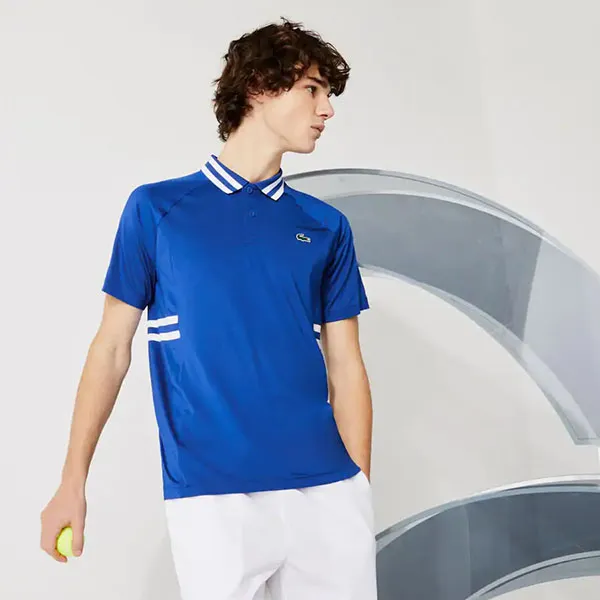 Áo Polo Tennis Lacoste Sport x Novak Djokovic Breathable Ultra-Dry Polo Màu Xanh Dương Size S - Thời trang - Vua Hàng Hiệu