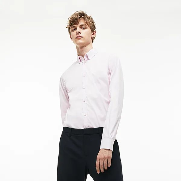 Áo Sơ Mi Lacoste Men's Shirt CH9628 00 HSK Màu Hồng Size M - Thời trang - Vua Hàng Hiệu