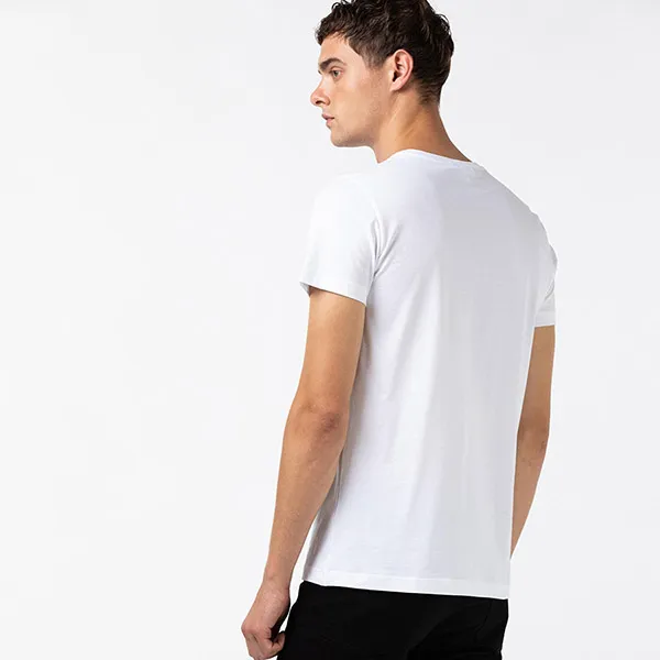 Áo Phông Lacoste Men's And Crocodile Branded Cotton T-shirt TH1868-001 Màu Trắng Size XS