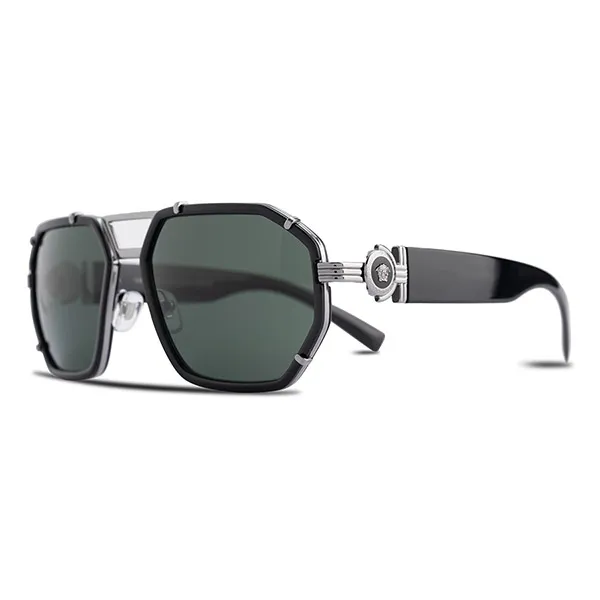 Kính Mát Versace Sunglasses VE 2228 1001/71 58-18 Màu Đen Bạc